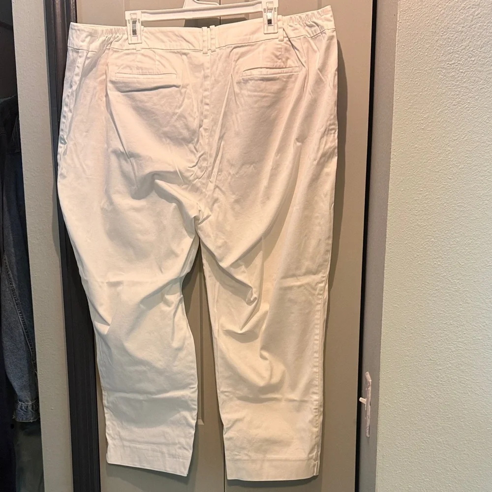Talbots White Ankle Pants - Picture 2 of 3